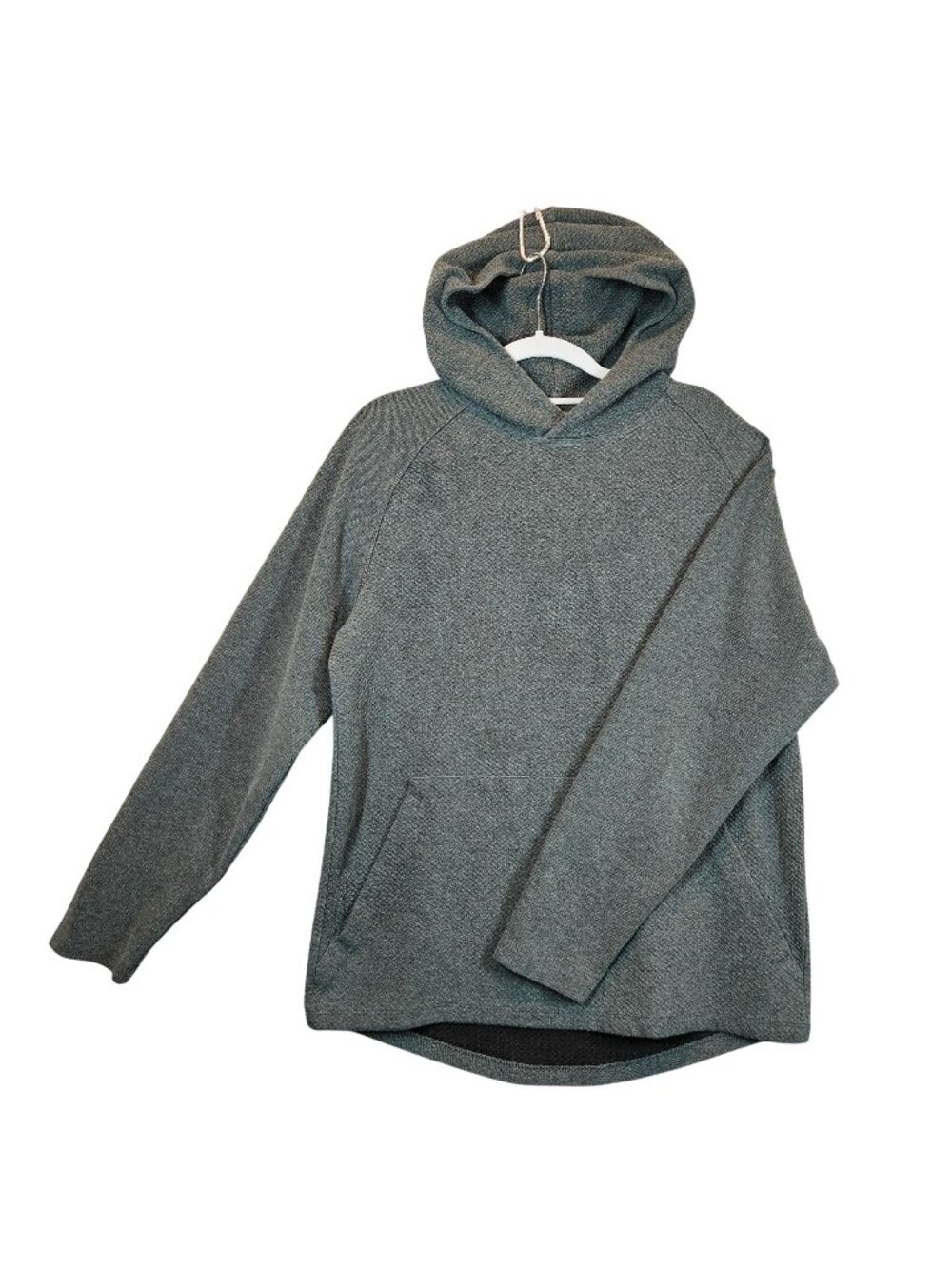 Russell Athletic Hooded Pullover Sweatshirt Men's M Gray pocket Athleisure Gym